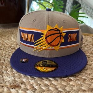 Phoenix Sun New Era Tan and Gray 59FIFTY Cap